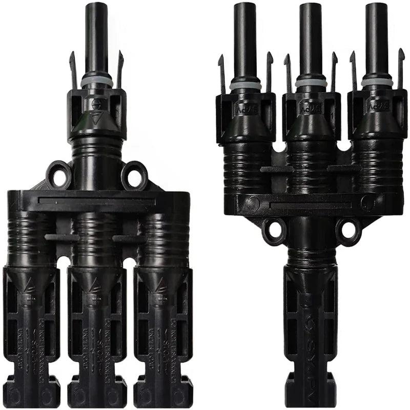 ALLPOWERS Multi-Contact 4mm T型コネクター ソーラーパネル3枚並列