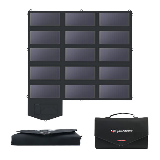 ALLPOWERS ALLPOWERS 100W ソーラーパネル SP100 AP-SP-012-BLA 取扱 