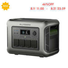 ALLPOWERS R1500 ポータブル電源 - 1,800W出力 & 1,152Wh大容量