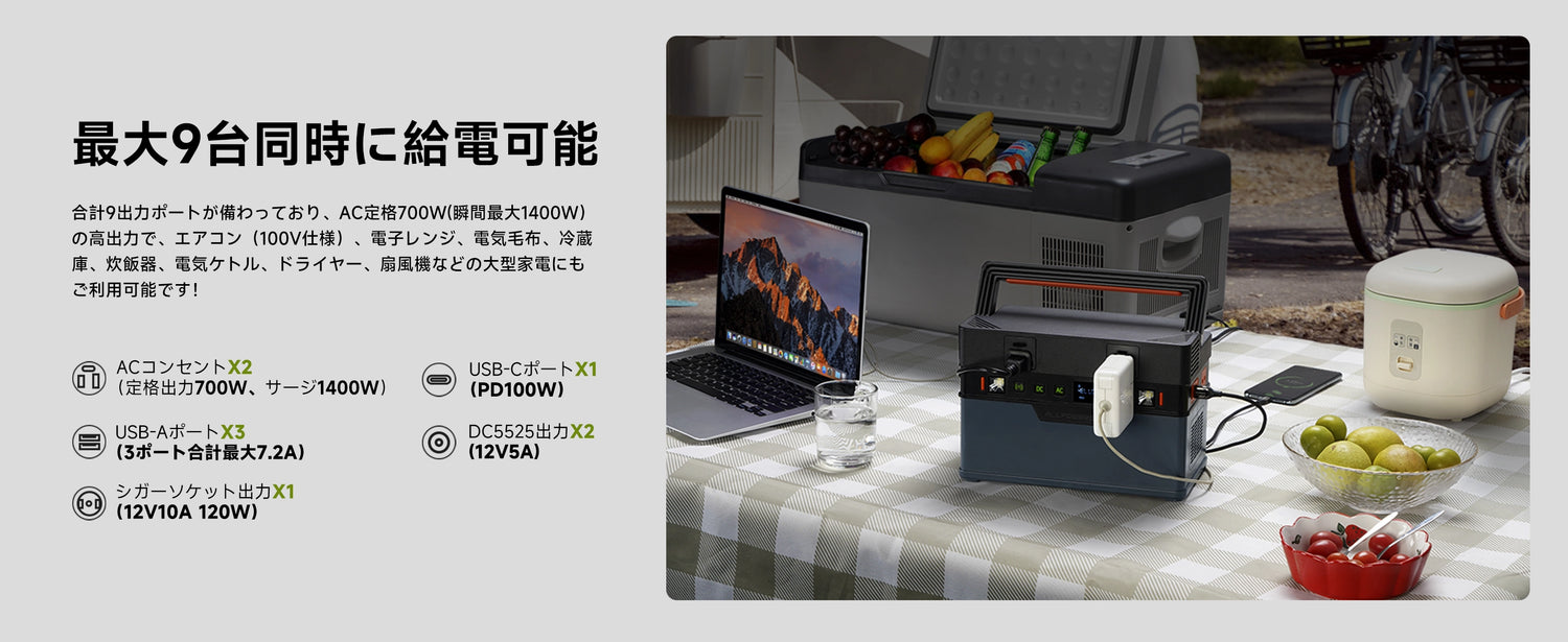 ALLPOWERS S700 ポータブル電源(604Wh/700W) – ALLPOWERS公式サイト ALLPOWERS S700 ポータブル電源(604Wh/700W) – ALLPOWERS公式サイト