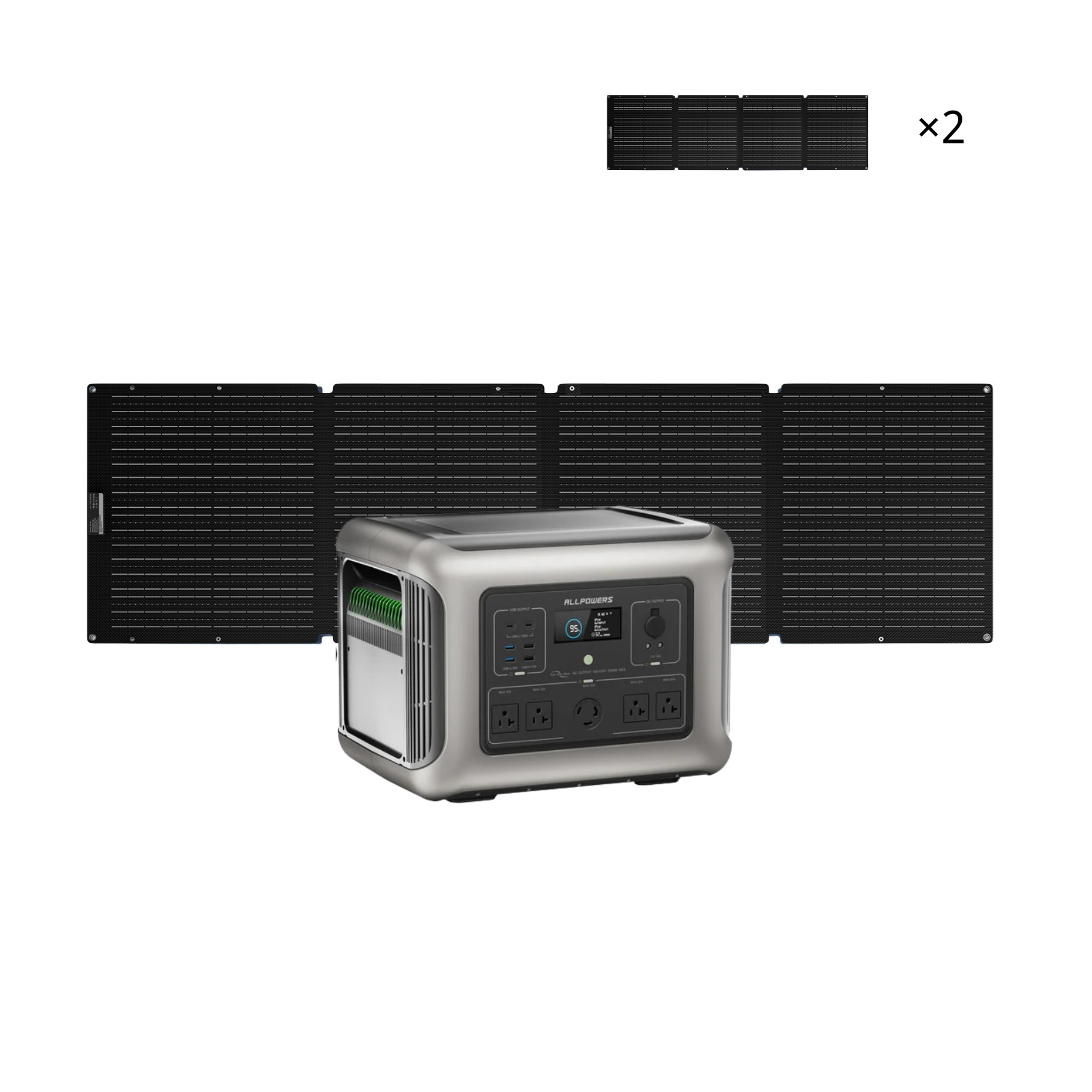 ALLPOWERSポータブル電源R2500セット