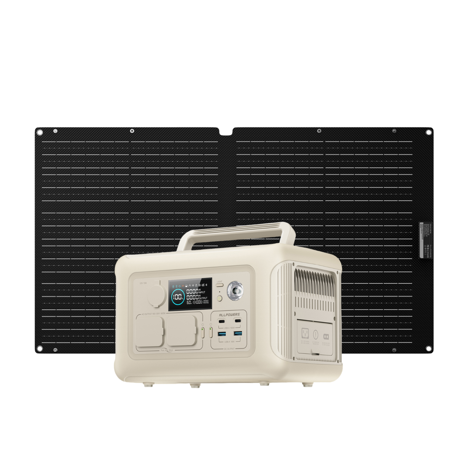 ALLPOWERS ポータブル電源R600 太陽光発電セット