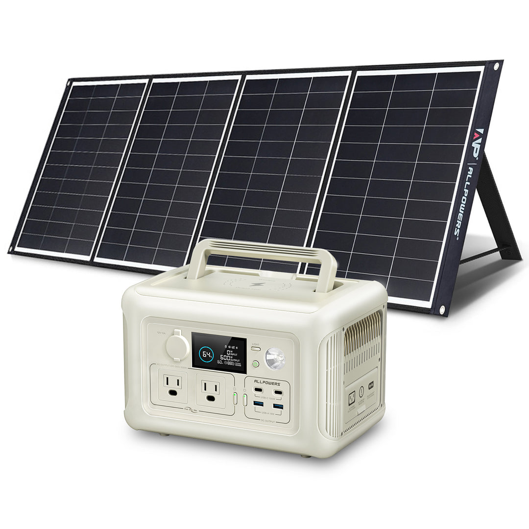 ENERNOVA600 ポータブル電源 サイクル 50分充電ソーラーパネル付き