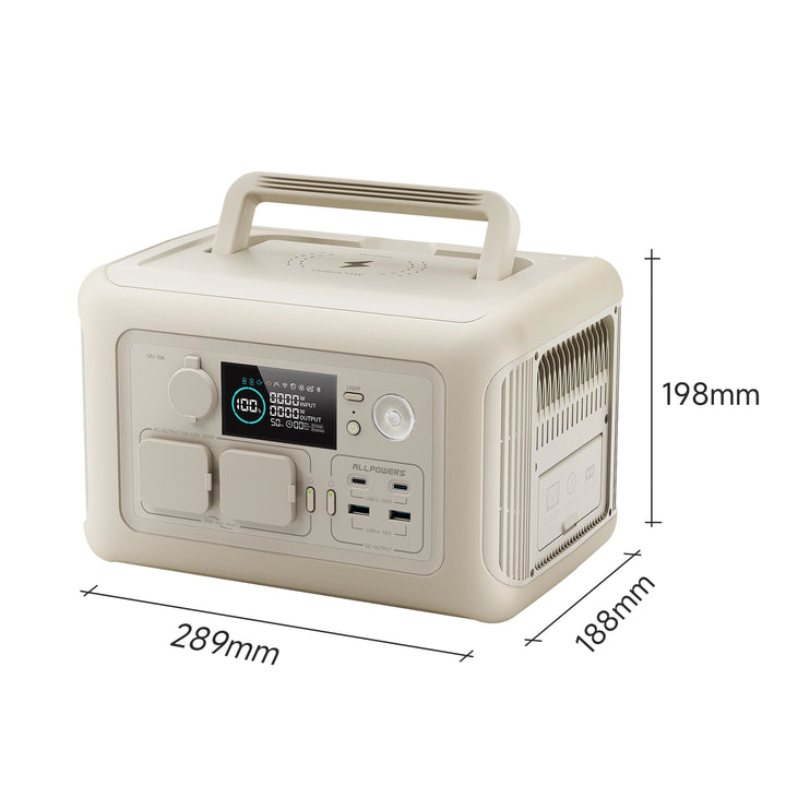 ALLPOWERSポータブル電源R600【絶賛販売中】ブラックとパールホワイト ALLPOWERSポータブル電源R600【絶賛販売中】ブラックとパールホワイト